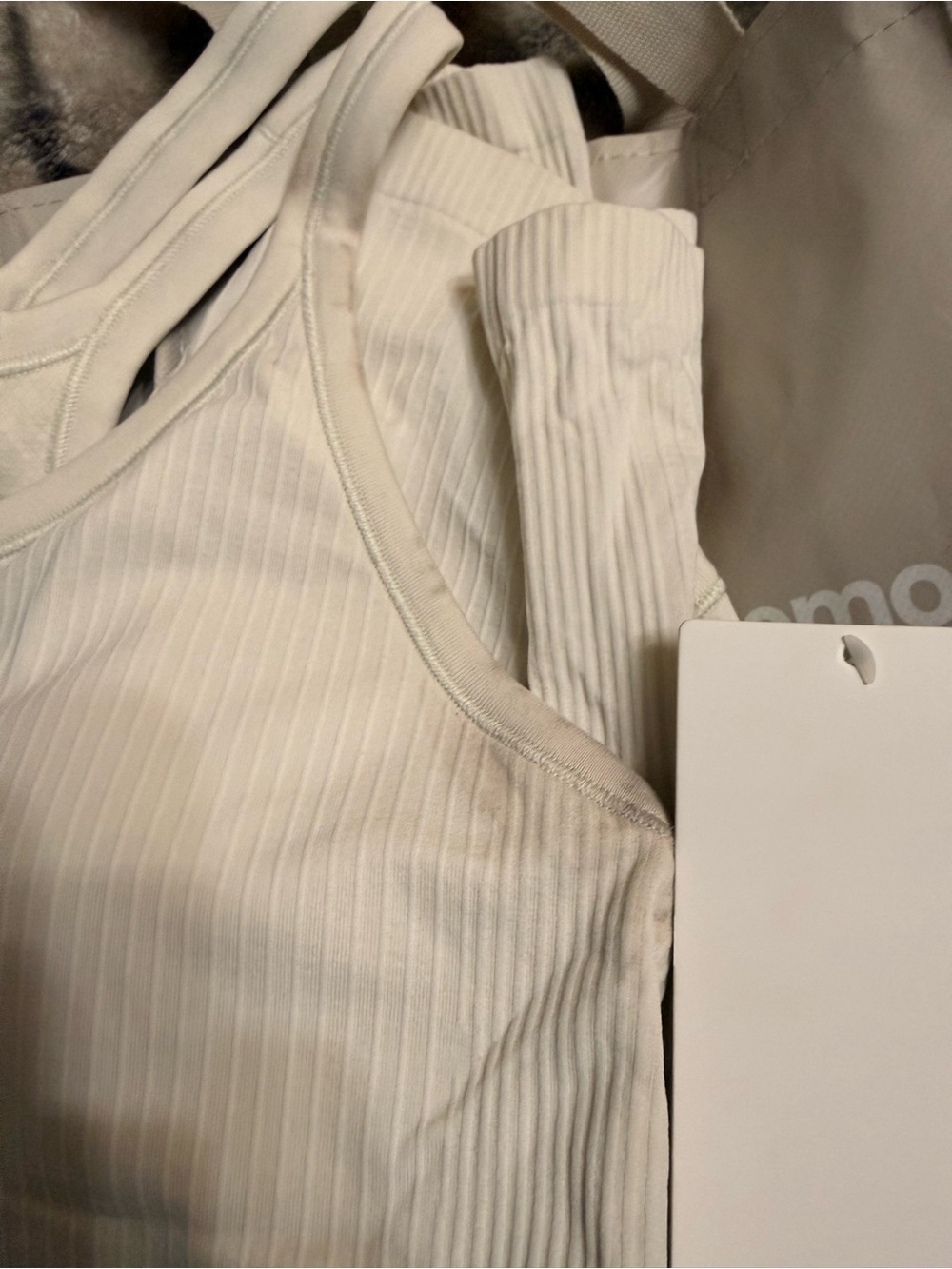 Lululemon Ribbed Racerback Tank and bag - Picture 3 of 7